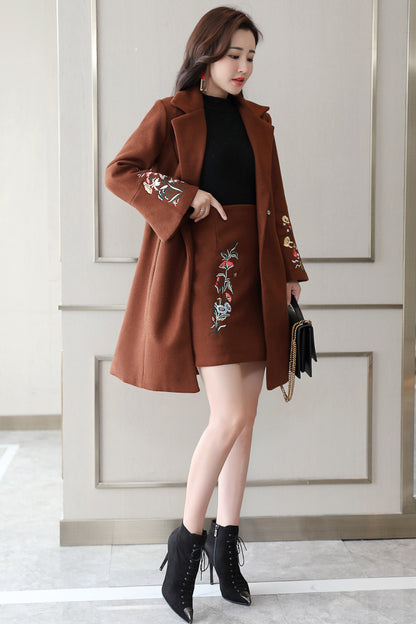 Chic Mid-Length Cardigan Set