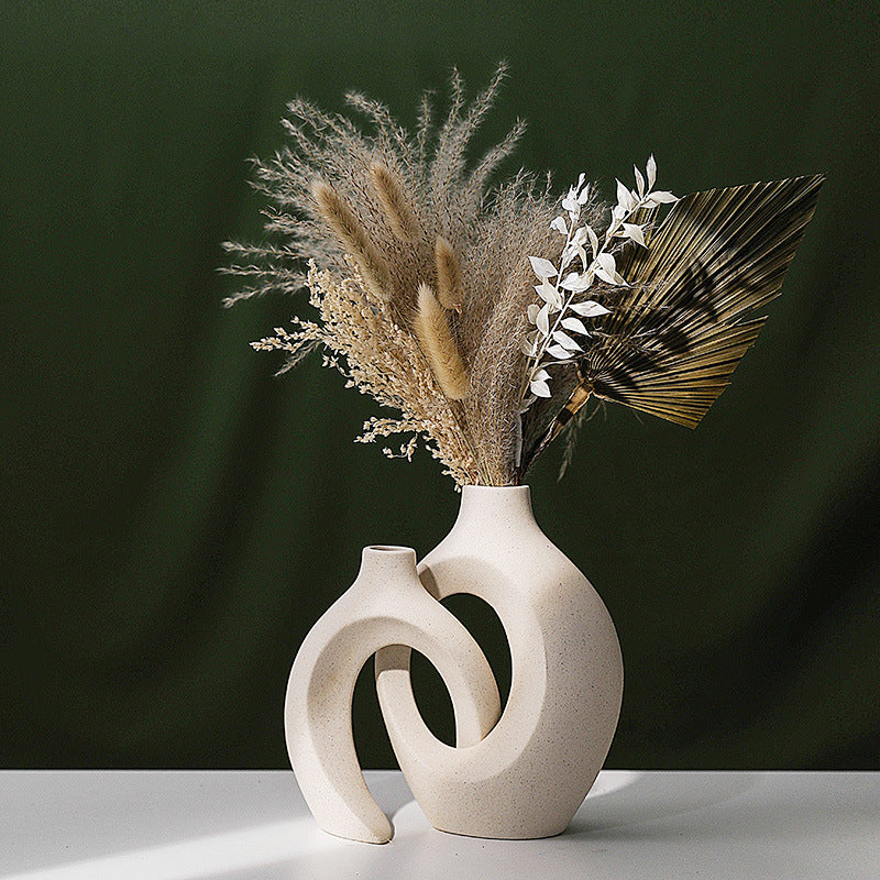 Nordic Ceramic Flower Vase Home Decoration