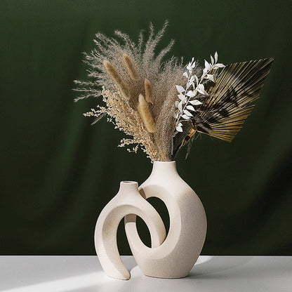 Nordic Ceramic Flower Vase Home Decoration