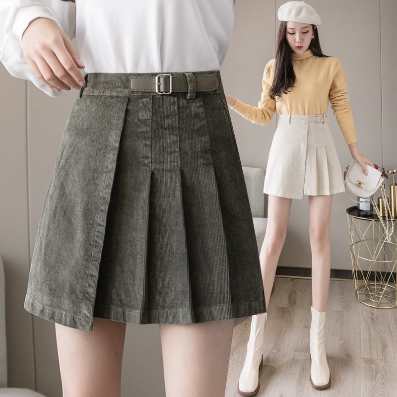 Irregular High Waist A-line Skirt for Women