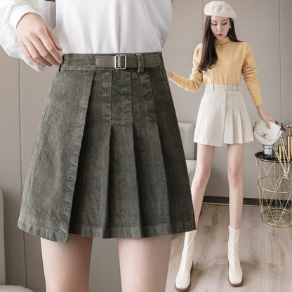 Irregular High Waist A-line Skirt for Women