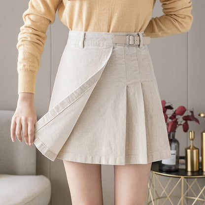 Irregular High Waist A-line Skirt for Women