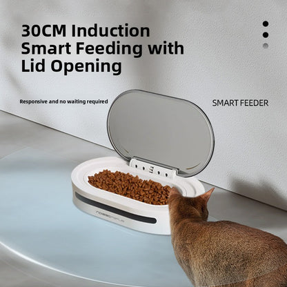 Pet Intelligent Automatic Feeder Cat Food Basin Cat Automatic Induction Cover Opening