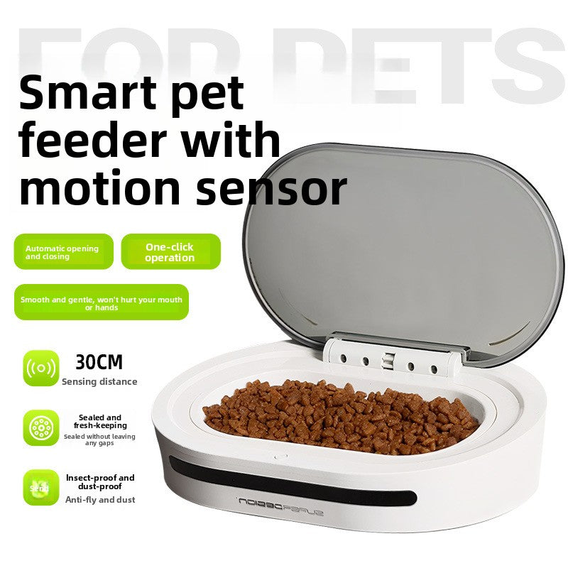 Pet Intelligent Automatic Feeder Cat Food Basin Cat Automatic Induction Cover Opening