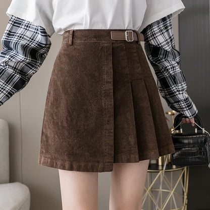 Irregular High Waist A-line Skirt for Women