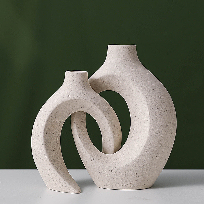 Nordic Ceramic Flower Vase Home Decoration