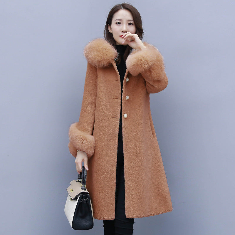 Faux Fur Coat, Sheepskin Overcoat, Wool Jacket