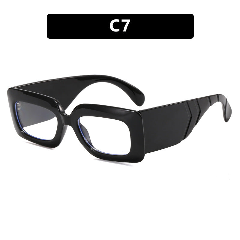 Retro Square Sunglasses with Snake Skin Pattern 2023