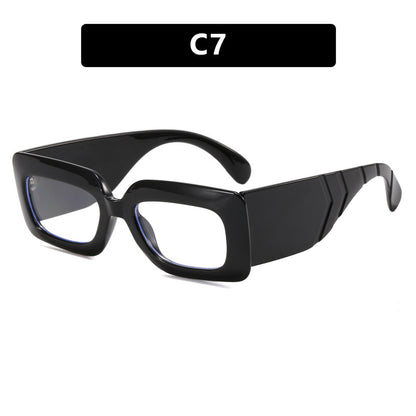 Retro Square Sunglasses with Snake Skin Pattern 2023