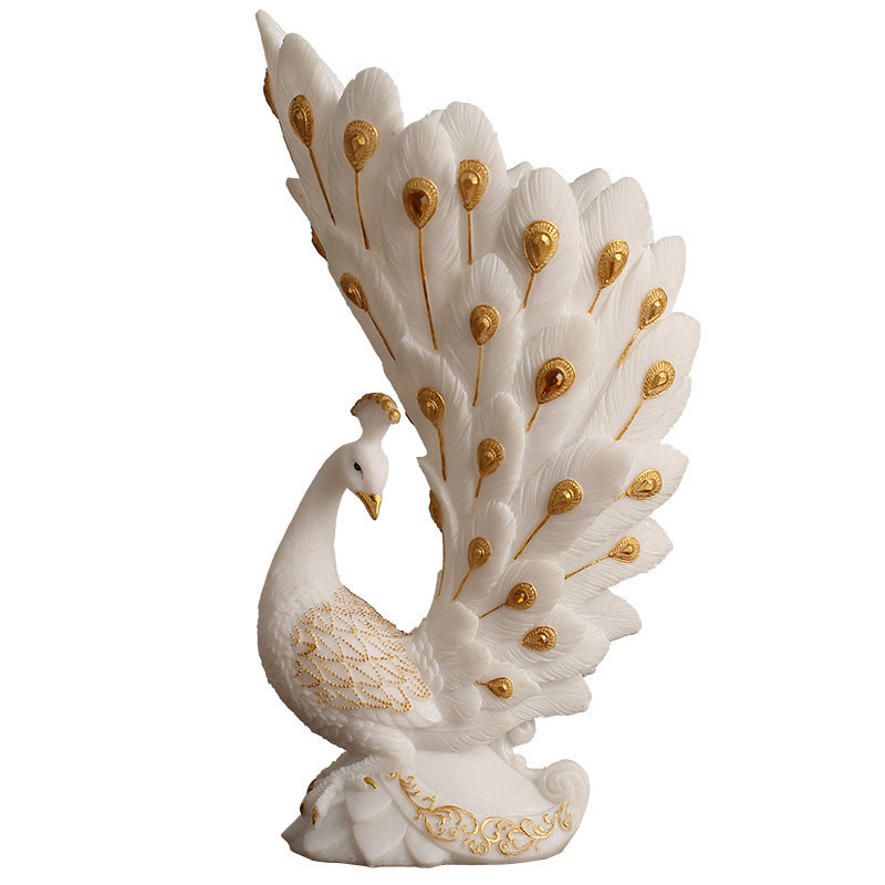 European Peacock Vase Home Decor