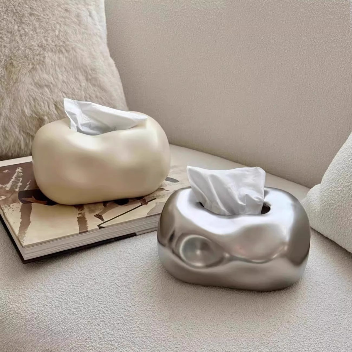 Ceramic Tissue Box Home Decor