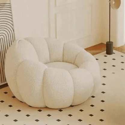 Pumpkin Sofa Chair Lambswool Small Sofa