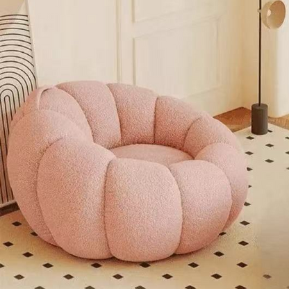 Pumpkin Sofa Chair Lambswool Small Sofa