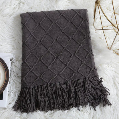 Knitted Sofa Blanket Cover for Air Conditioning Use