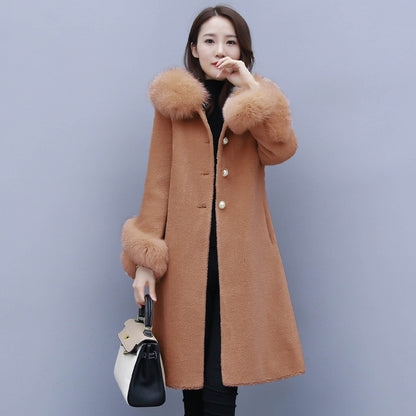 Faux Fur Coat, Sheepskin Overcoat, Wool Jacket