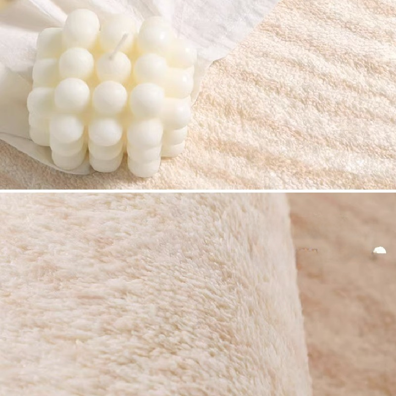 Luxury Short-Pile Faux Cashmere Area Rug for Living Room