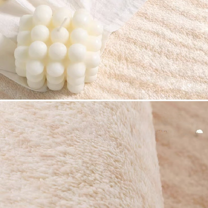 Luxury Short-Pile Faux Cashmere Area Rug for Living Room