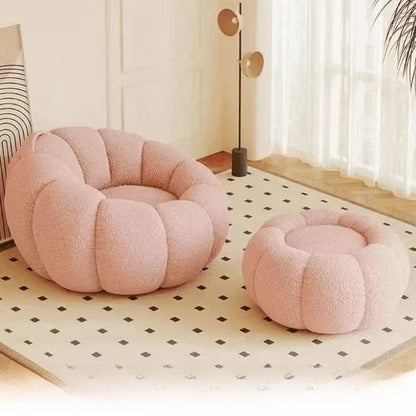 Pumpkin Sofa Chair Lambswool Small Sofa