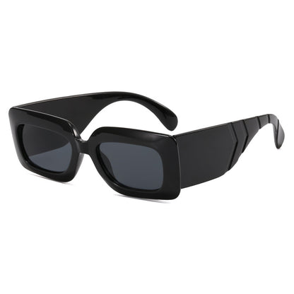 Retro Square Sunglasses with Snake Skin Pattern 2023