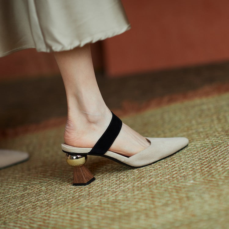 2023 New All-Leather Women's High Heel Shoes