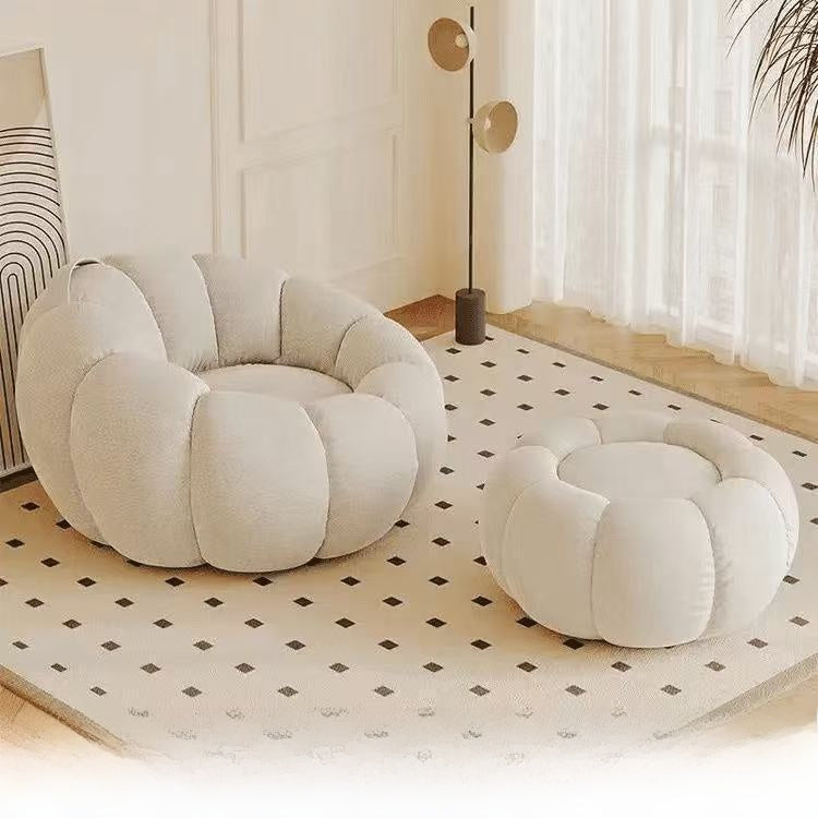 Pumpkin Sofa Chair Lambswool Small Sofa