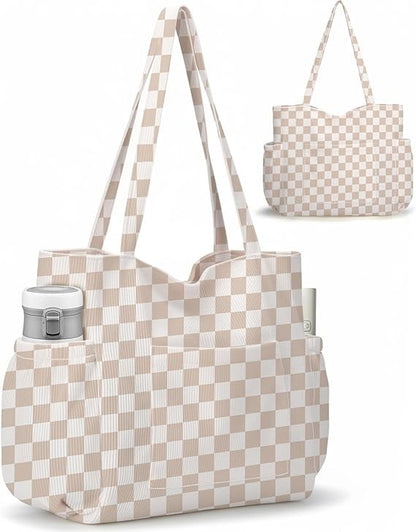 Fashion Corduroy Crossbody Tote Bag