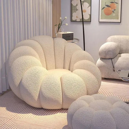 Pumpkin Sofa Chair Lambswool Small Sofa