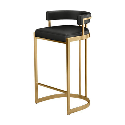 Nordic Style Bar Chair with Backrest