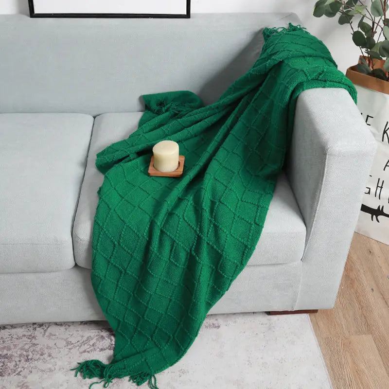 Knitted Sofa Blanket Cover for Air Conditioning Use