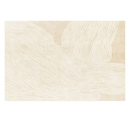 Luxury Short-Pile Faux Cashmere Area Rug for Living Room