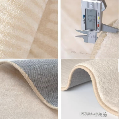 Luxury Short-Pile Faux Cashmere Area Rug for Living Room