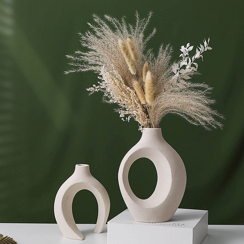Nordic Ceramic Flower Vase Home Decoration